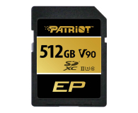 Karta pamięci SD Patriot 512GB EP SDXC V90 UHS-II U3 300MB/s